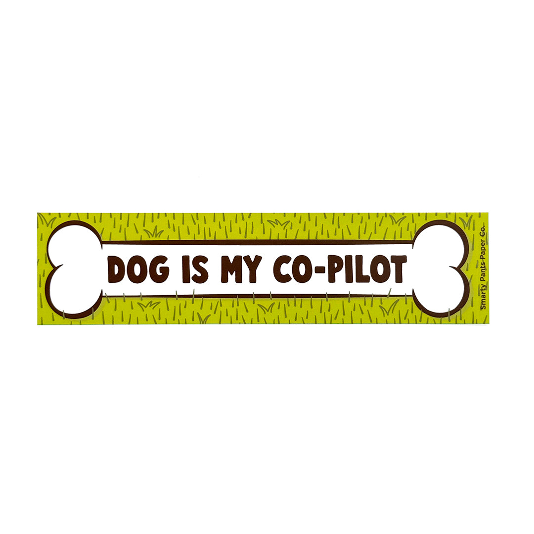Dog is My Co-Pilot Bumper Sticker