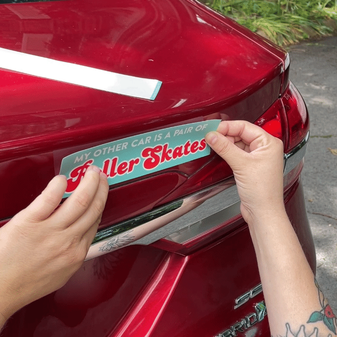 My Other Car is a Pair of Roller Skates Bumper Sticker