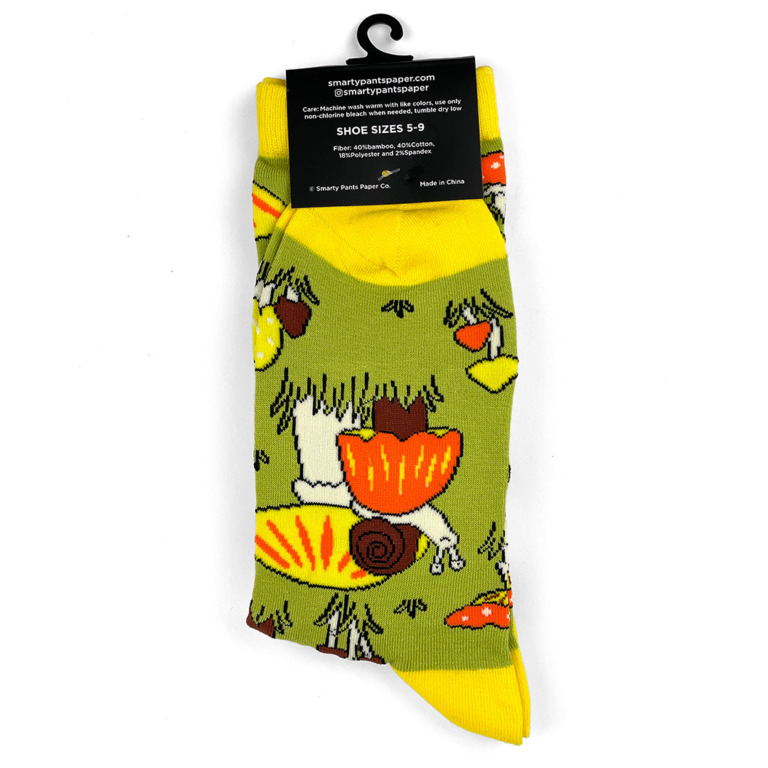 Mushroom and Snail socks
