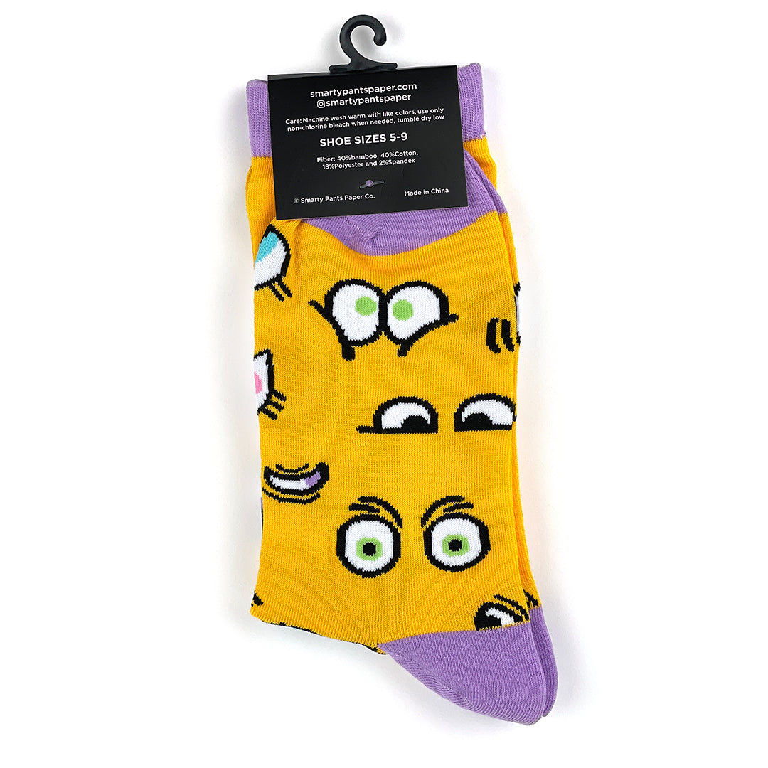 Cartoon eyes socks