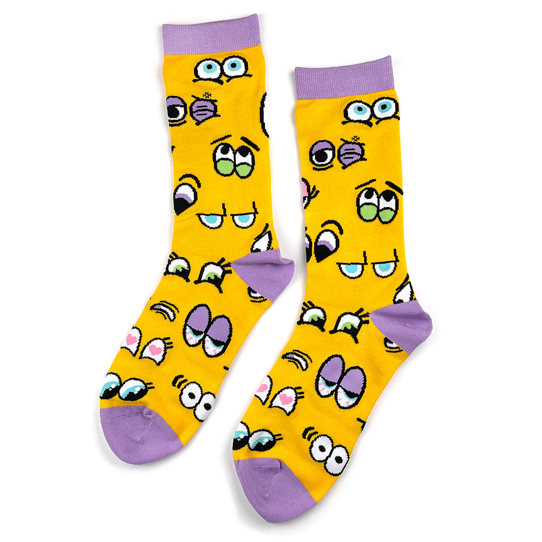 Cartoon eyes socks