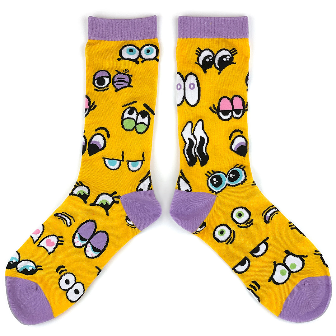 Cartoon eyes socks