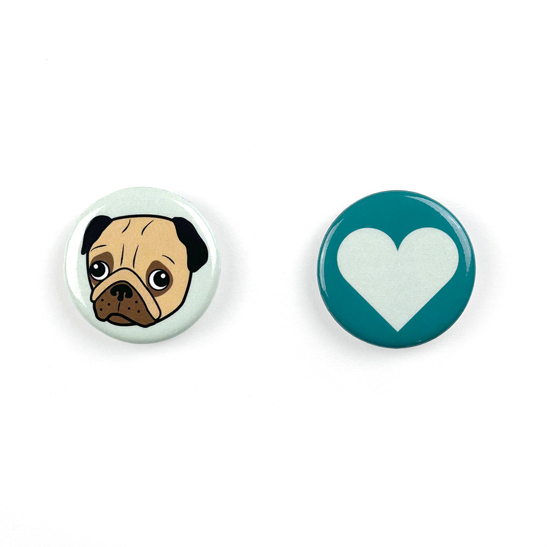 Pug Magnet Set