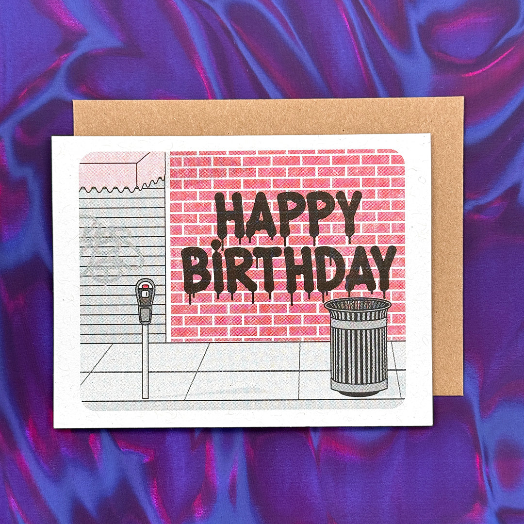 Graffiti Birthday Card