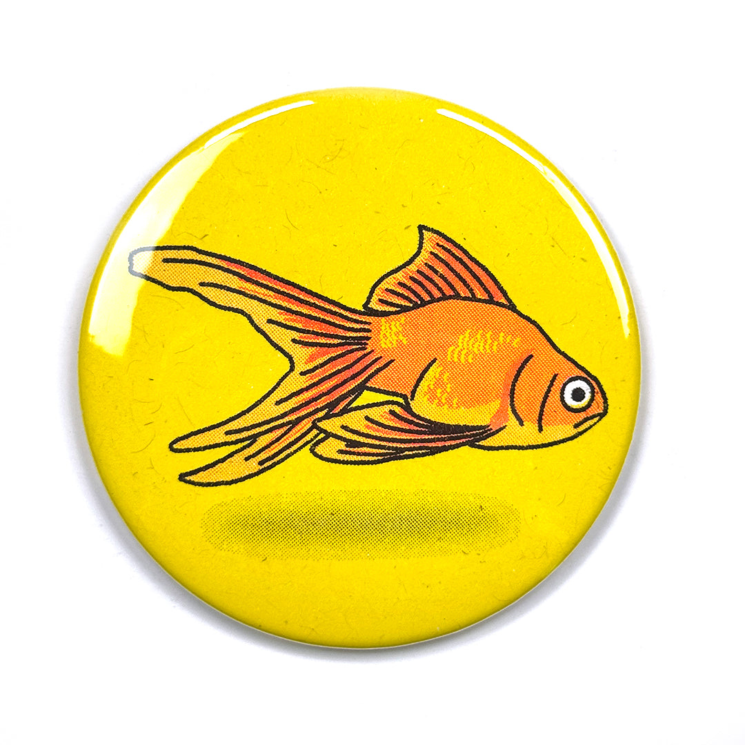 Goldfish Risograph Pocket Mirror