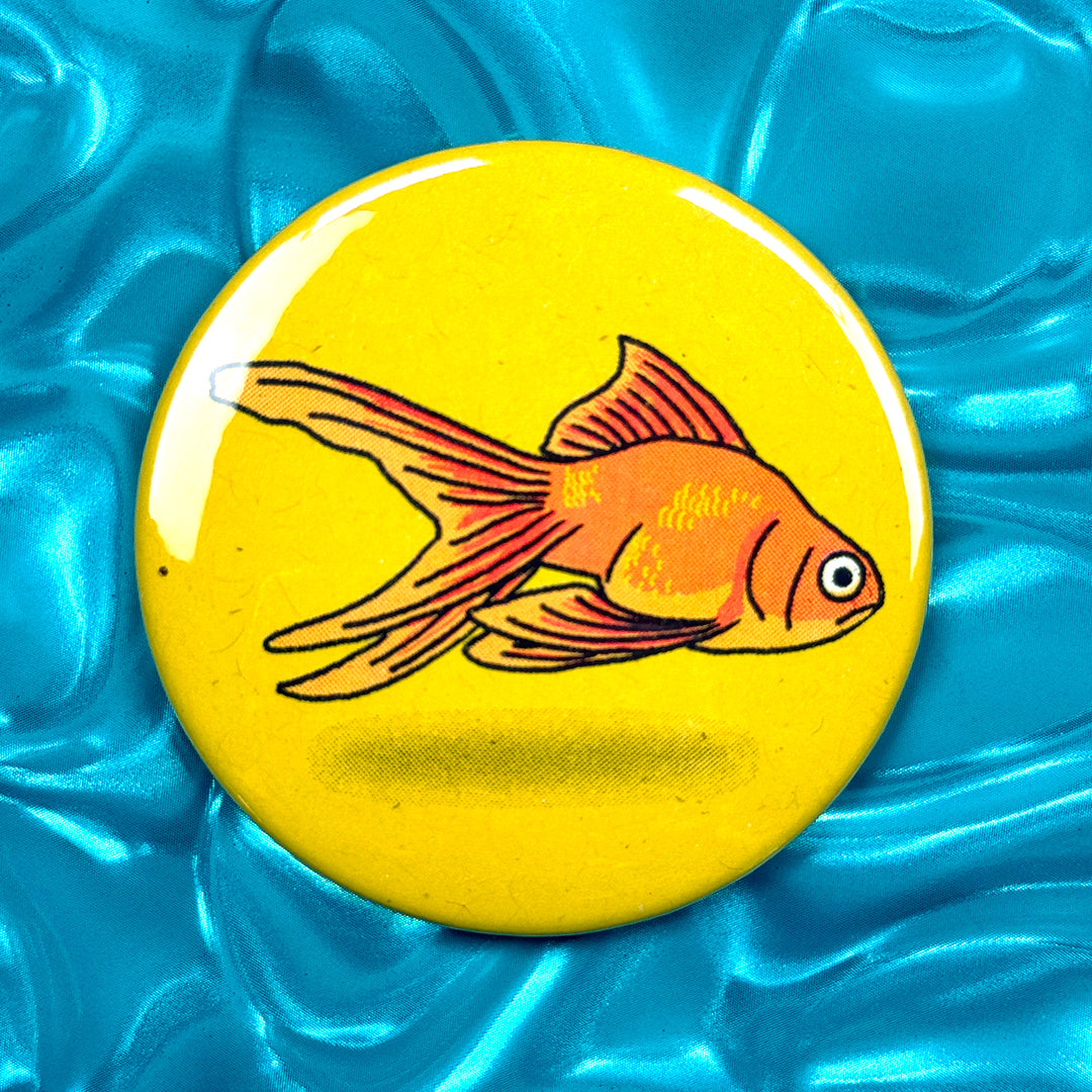 Goldfish Risograph Pocket Mirror