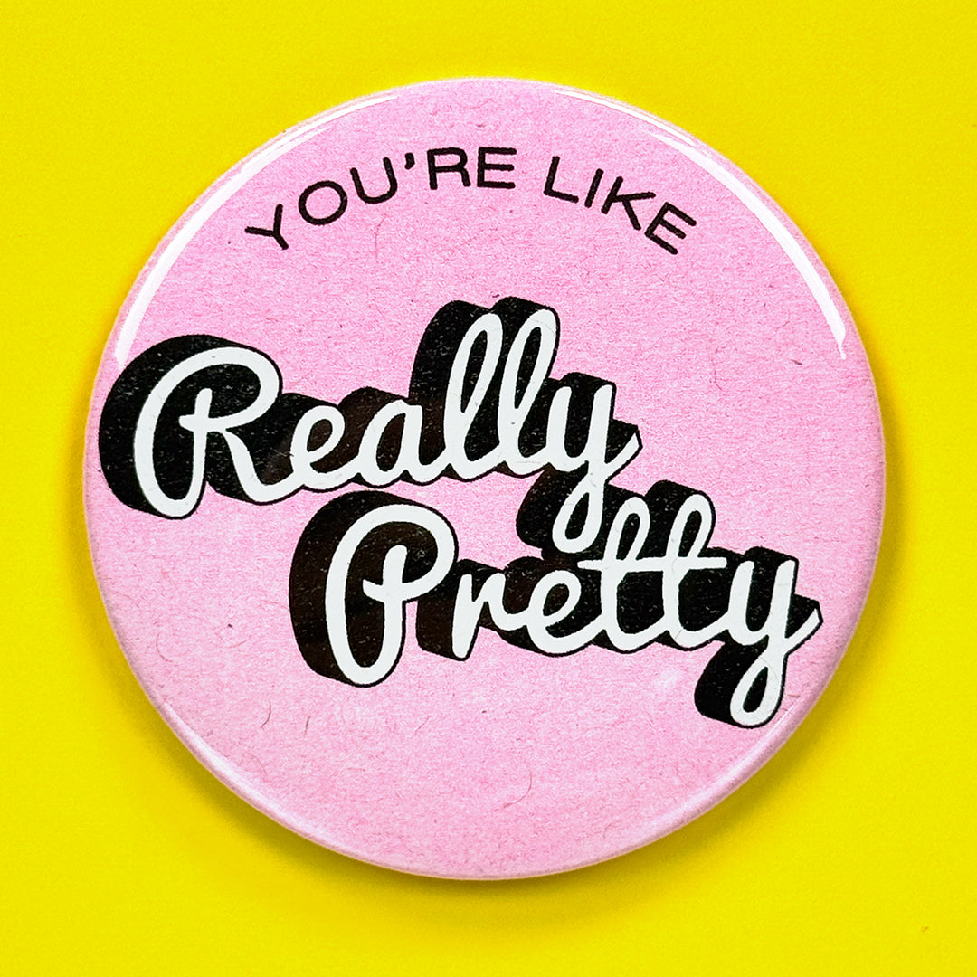 Pretty Risograph Pocket Mirror