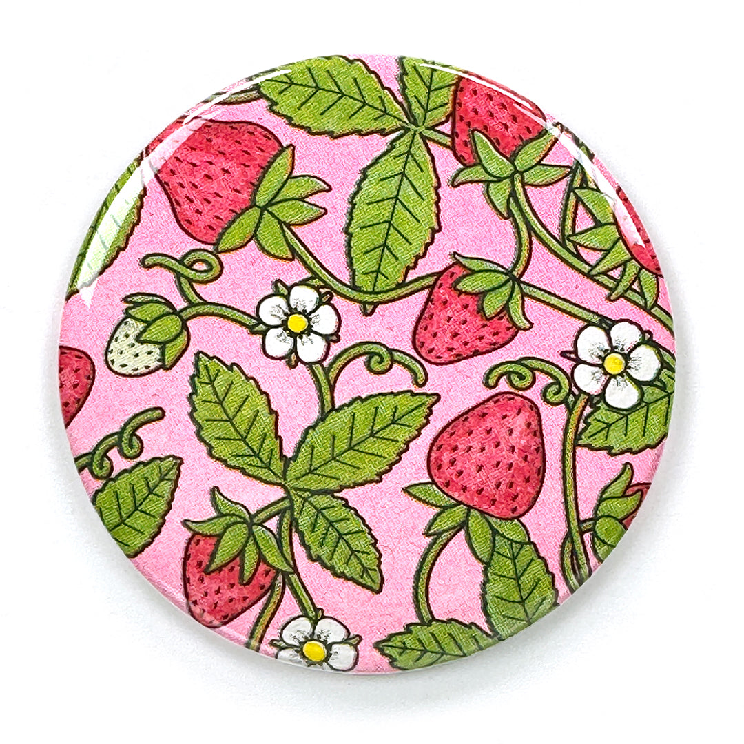 Strawberry pocket mirror