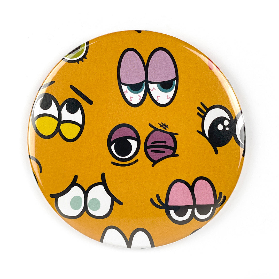 Cartoon Eyes pocket mirror