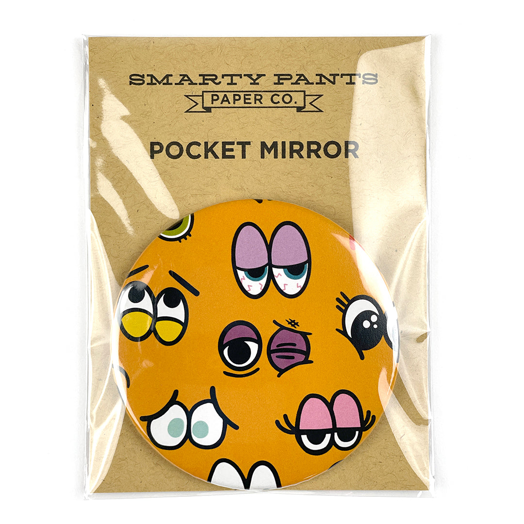 Cartoon Eyes pocket mirror