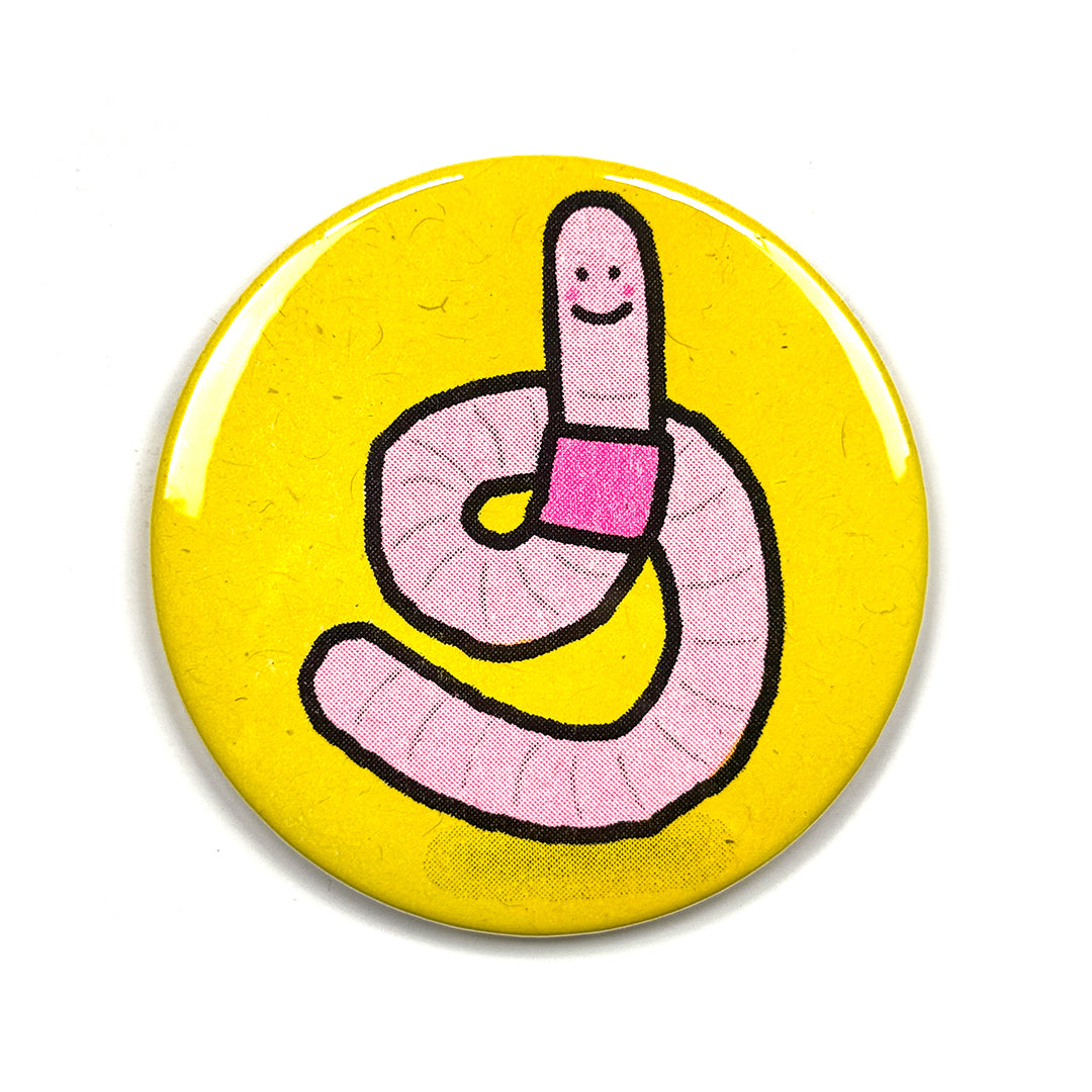 Worm Risograph Pocket Mirror