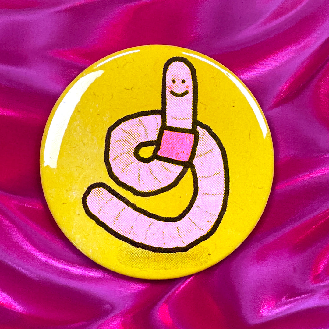 Worm Risograph Pocket Mirror