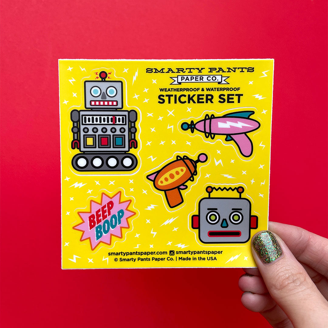 Robot sticker sheet