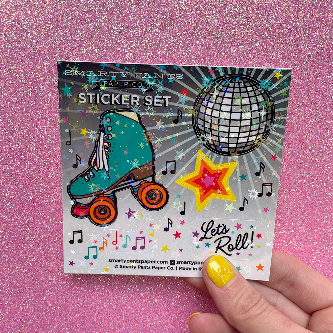 Roller Rink sticker sheet