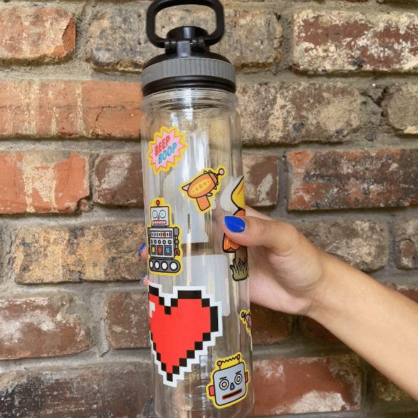 8 Bit Heart Sticker
