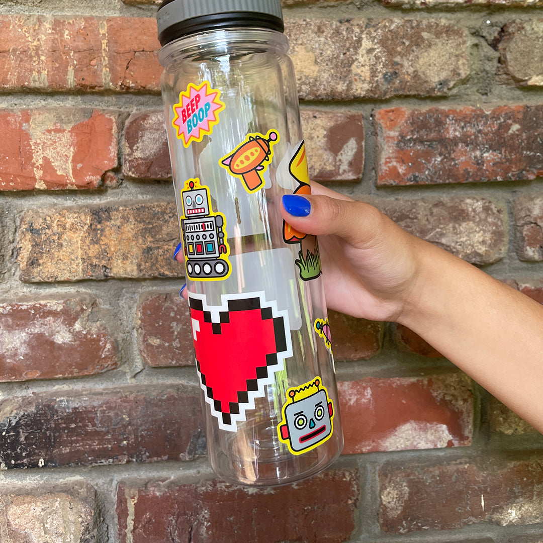 8 Bit Heart Sticker