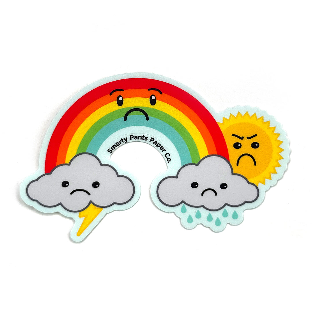 Sad Rainbow Sticker