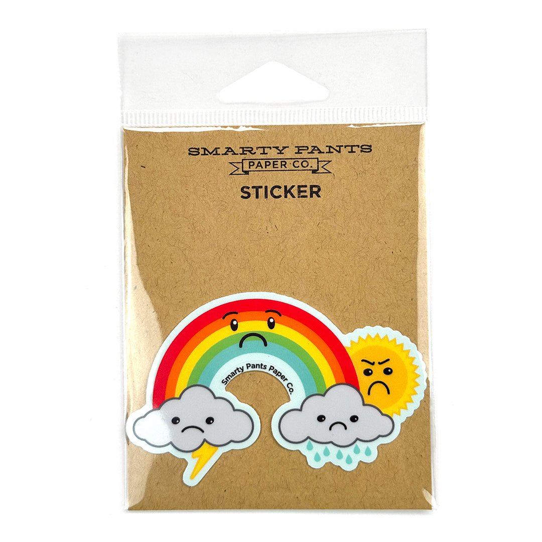 Sad Rainbow Sticker