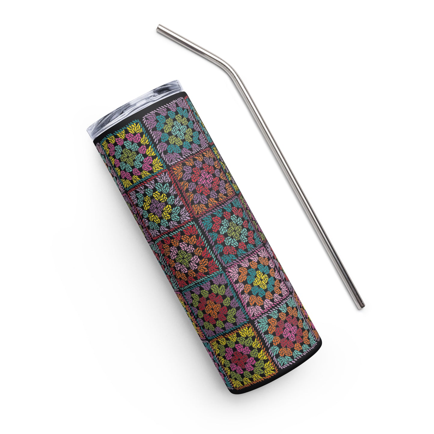 Granny Square Stainless steel tumbler