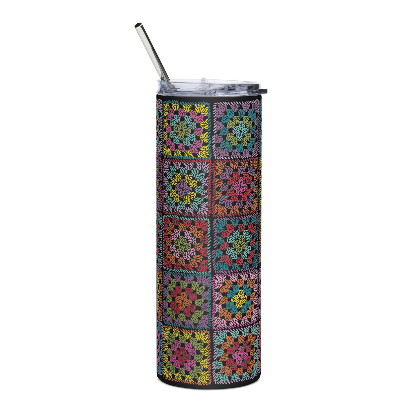 Granny Square Stainless steel tumbler