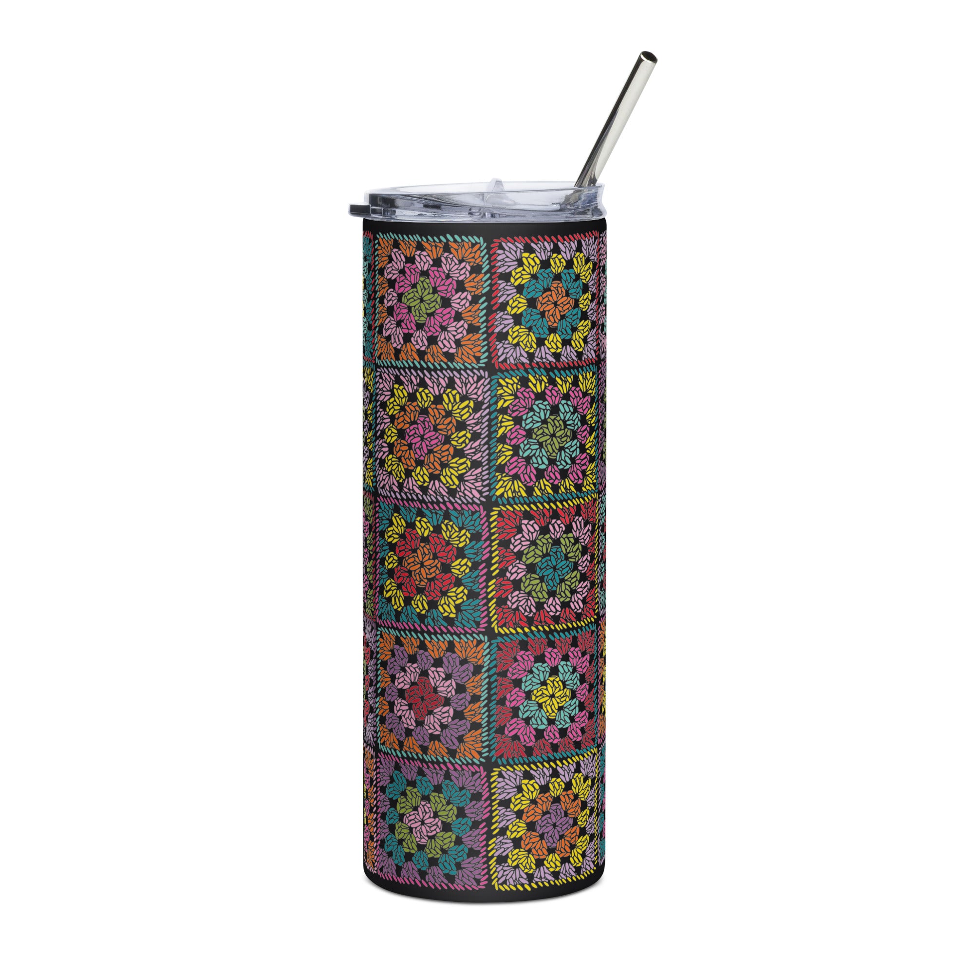 Granny Square Stainless steel tumbler