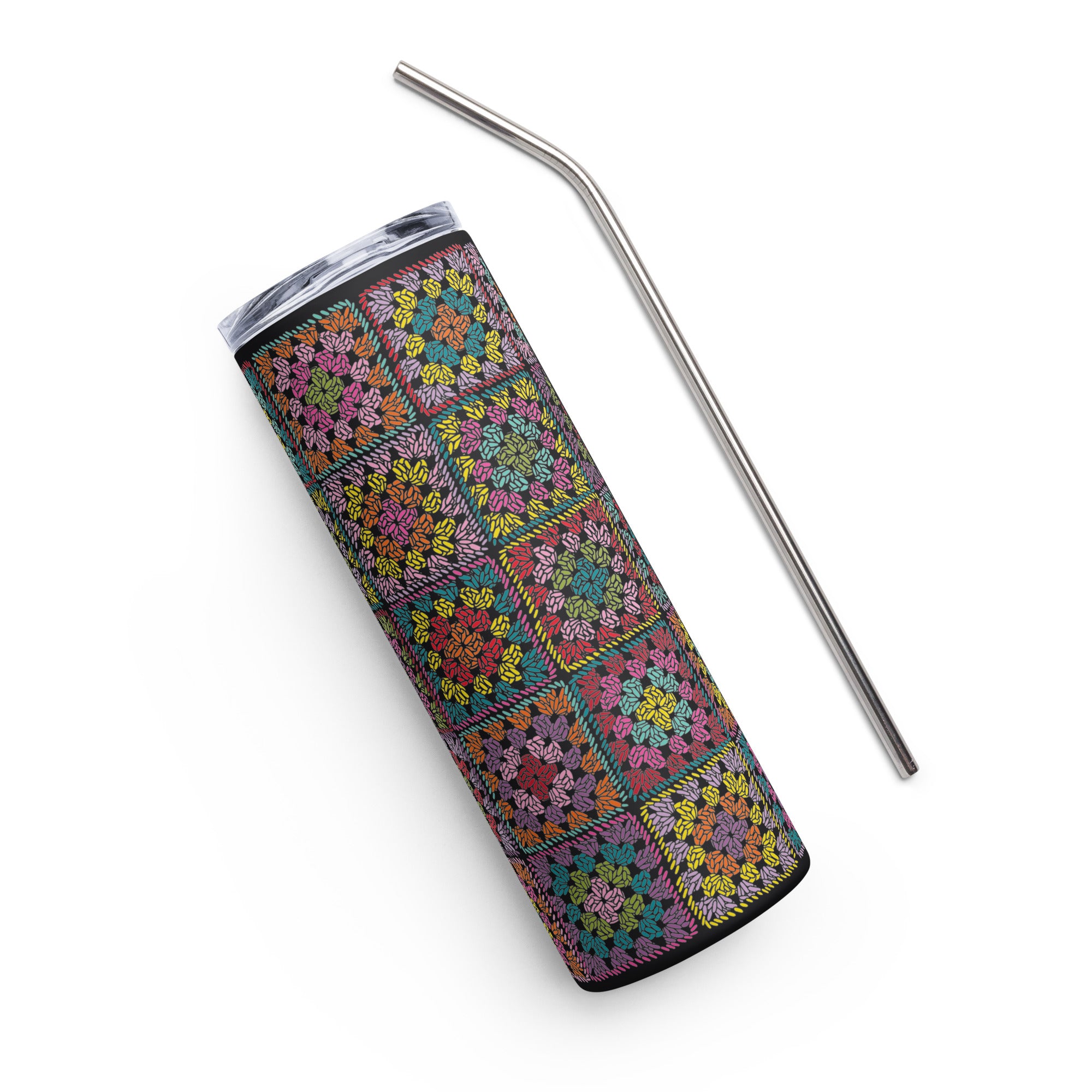 Granny Square Stainless steel tumbler