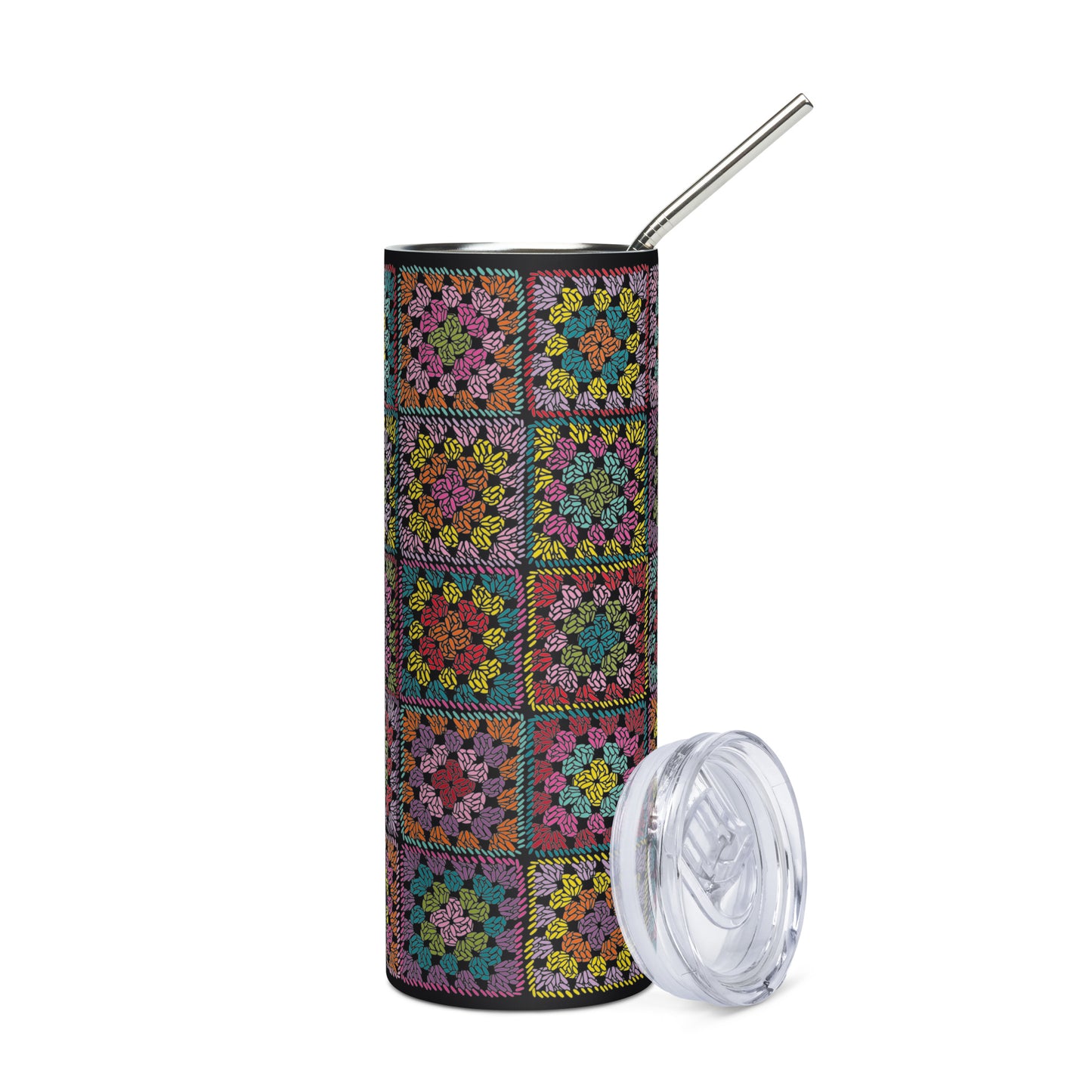 Granny Square Stainless steel tumbler