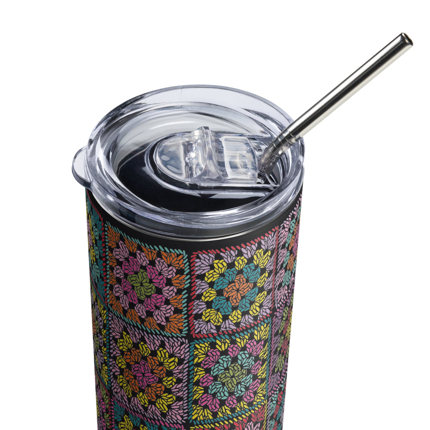 Granny Square Stainless steel tumbler