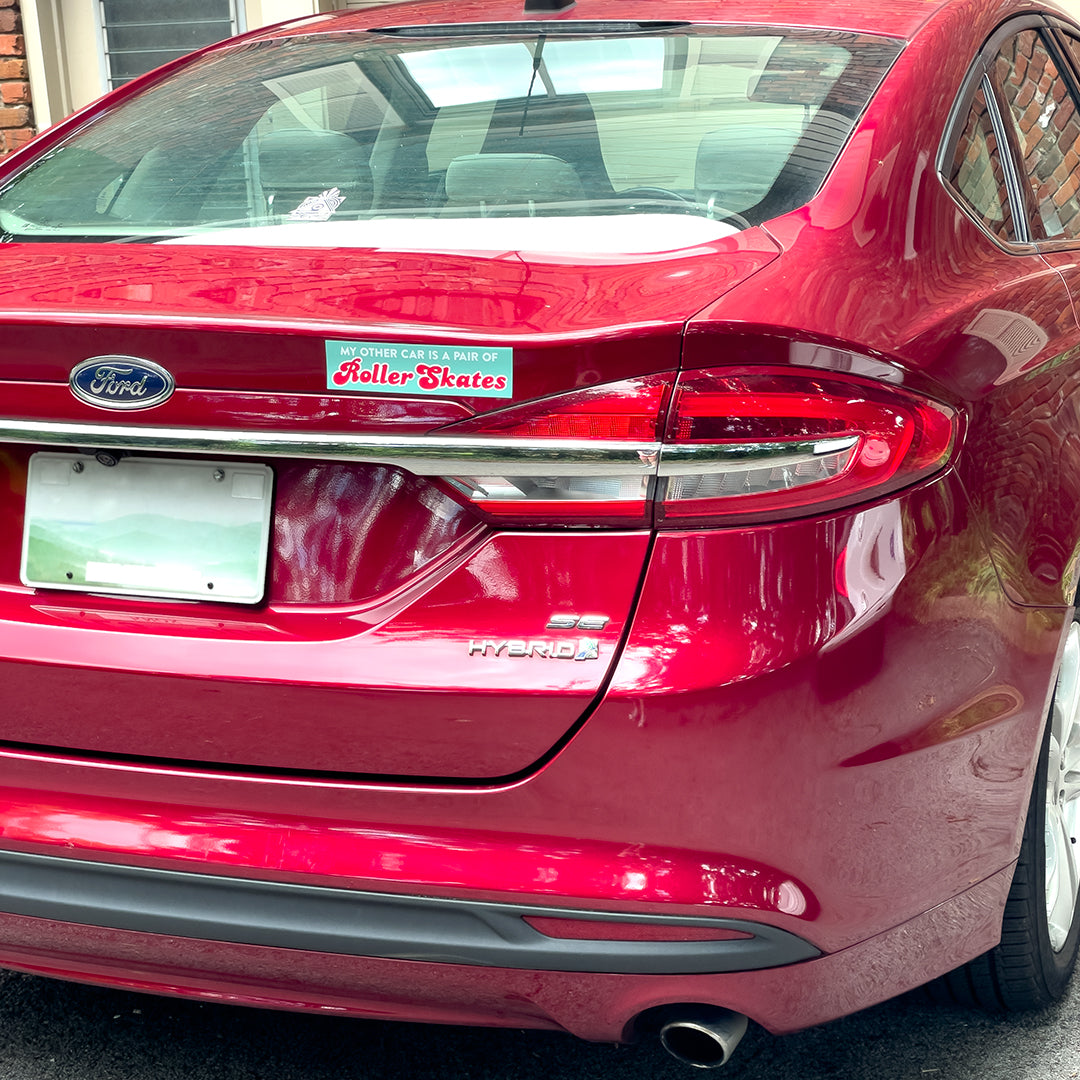 My Other Car is a Pair of Roller Skates Bumper Sticker