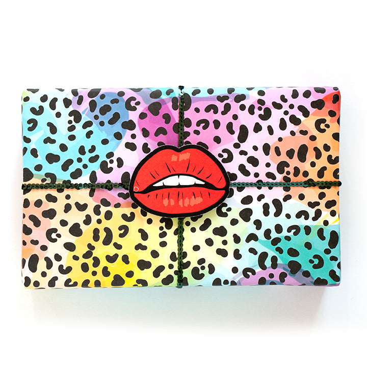 Rainbow Leopard Wrapping Paper