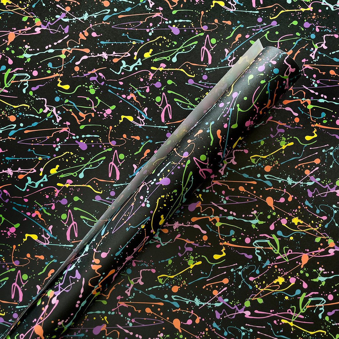 Splatter Paint Wrapping Paper