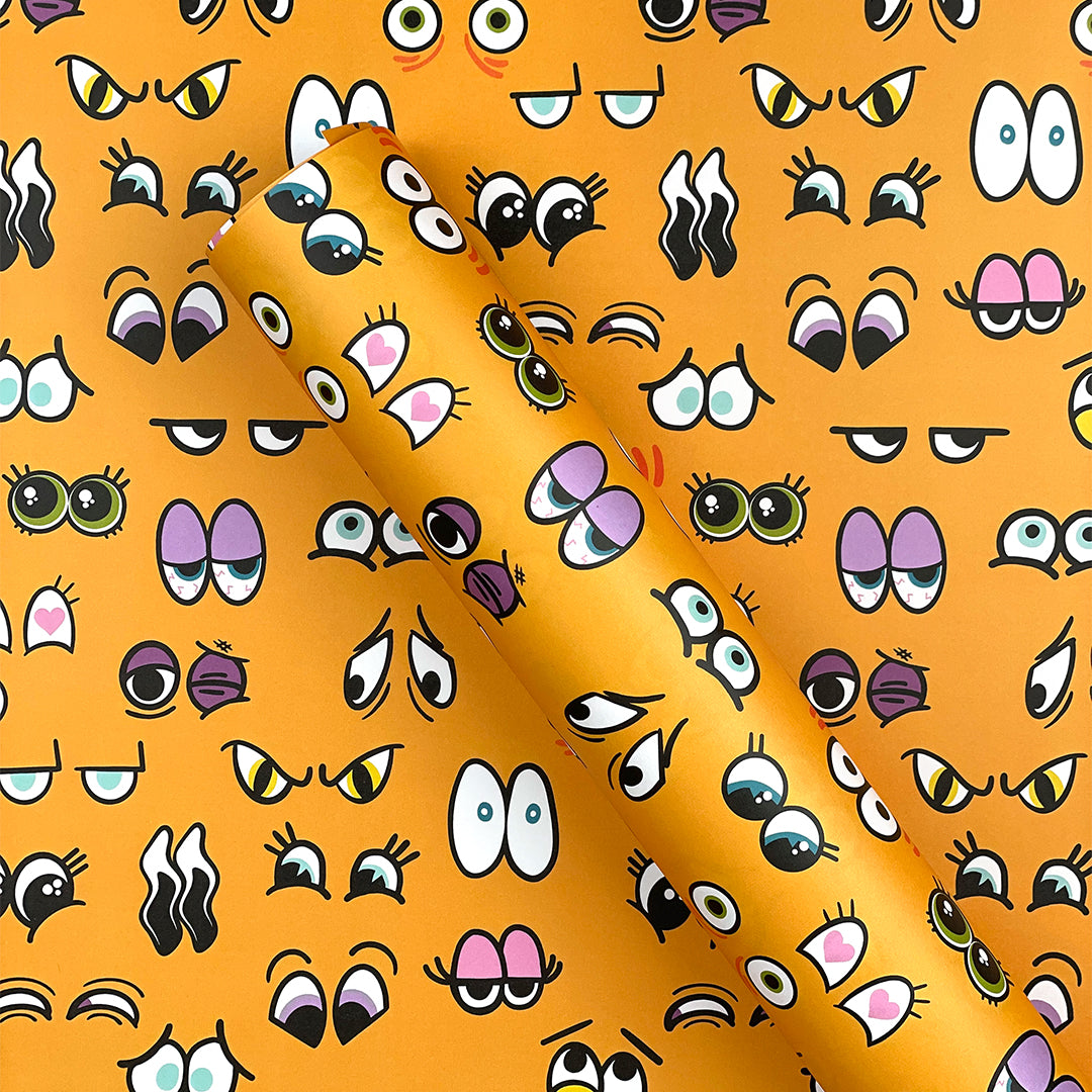 Cartoon Eyes Wrapping Paper