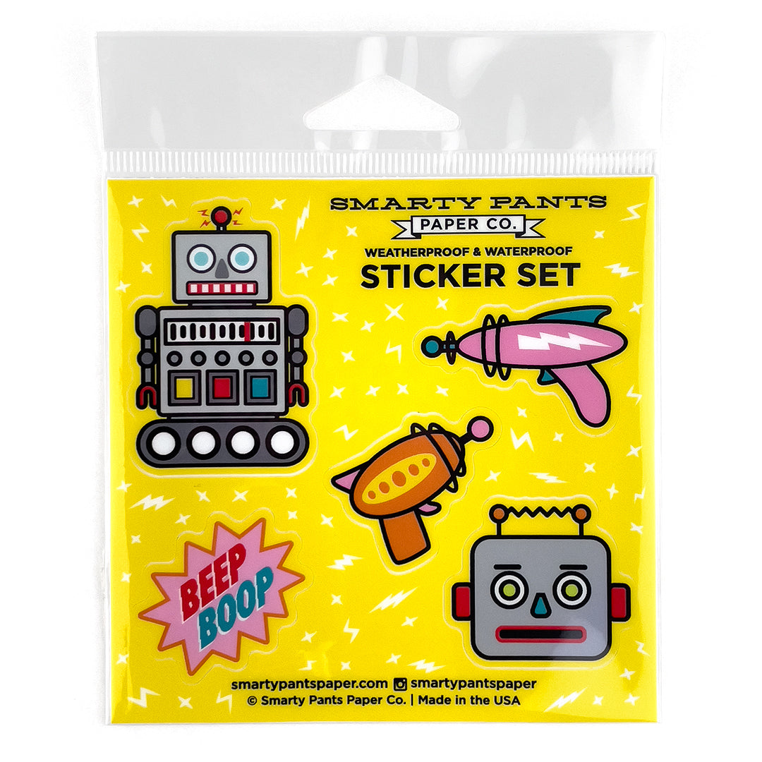 Robot sticker sheet