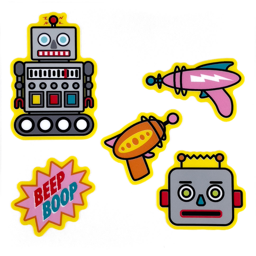 Robot sticker sheet