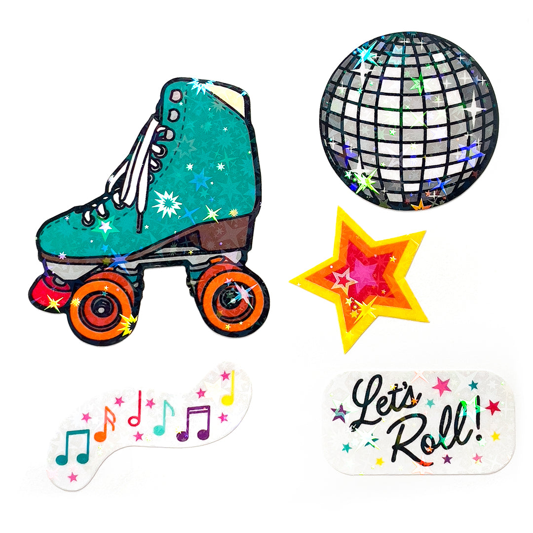 Roller Rink sticker sheet