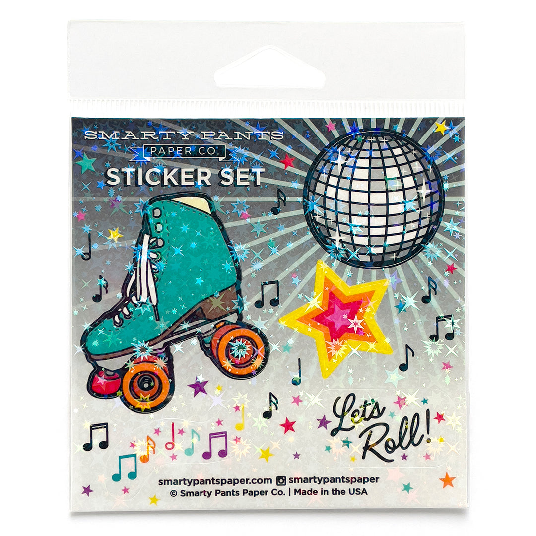 Roller Rink sticker sheet