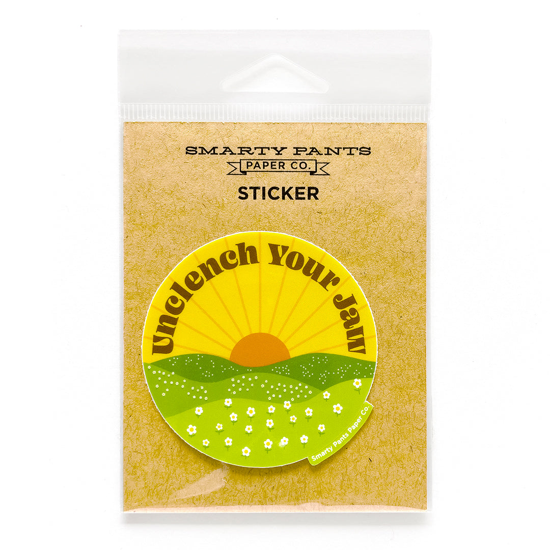 Unclench Your Jaw Sticker