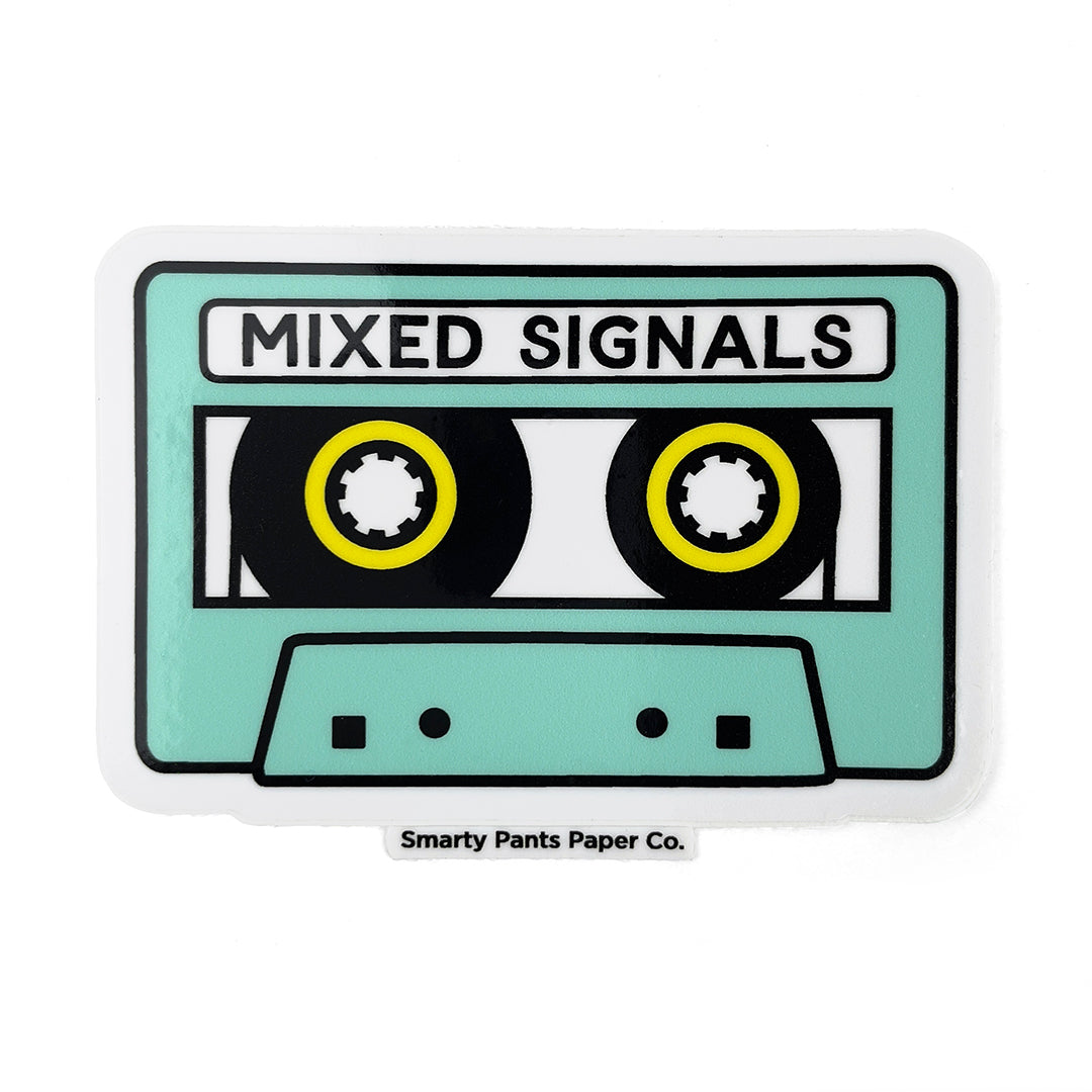 Mixed signals sticker