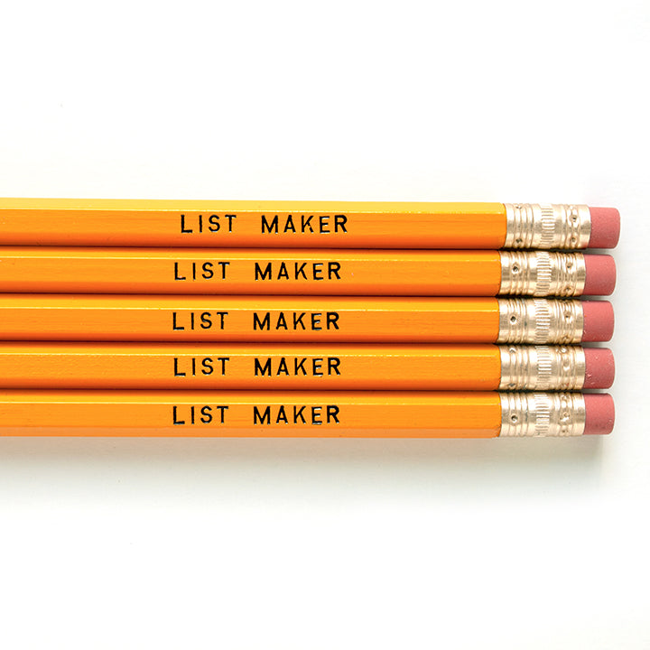 List Maker Pencils