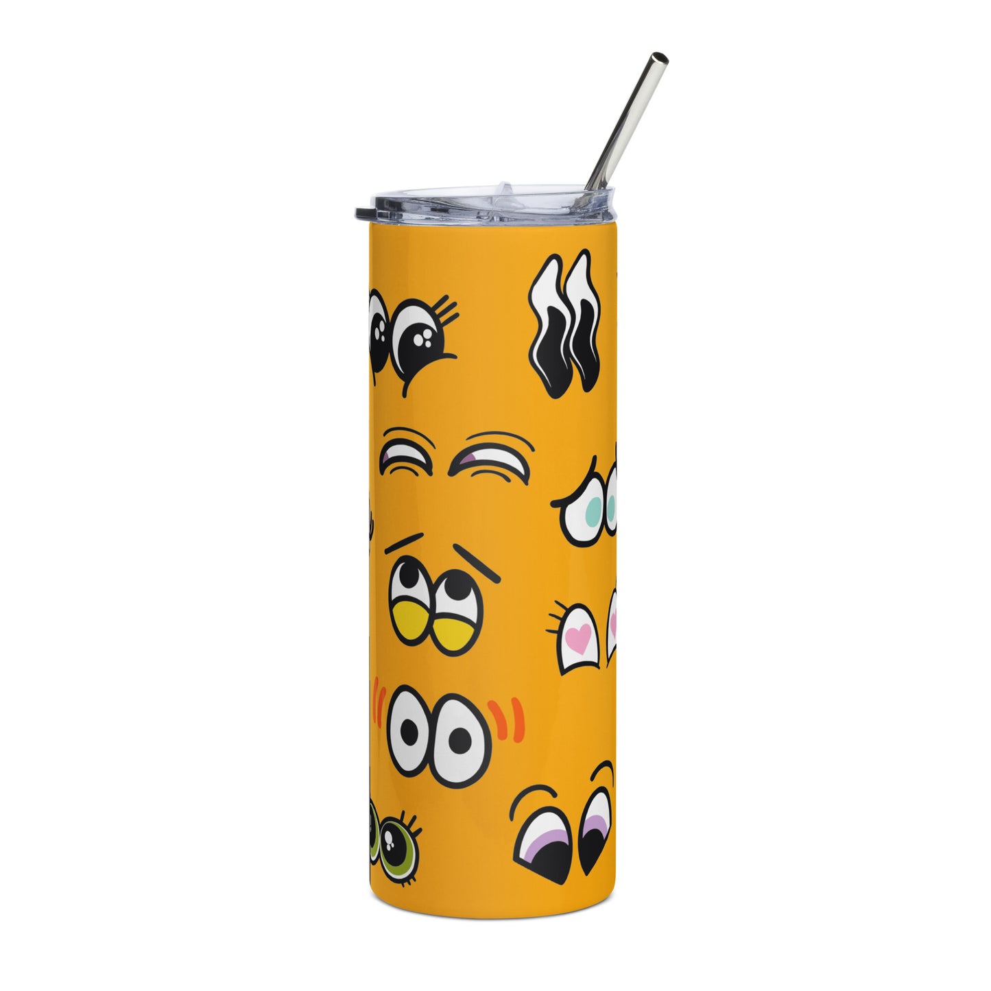 Cartoon Eyes Stainless steel tumbler