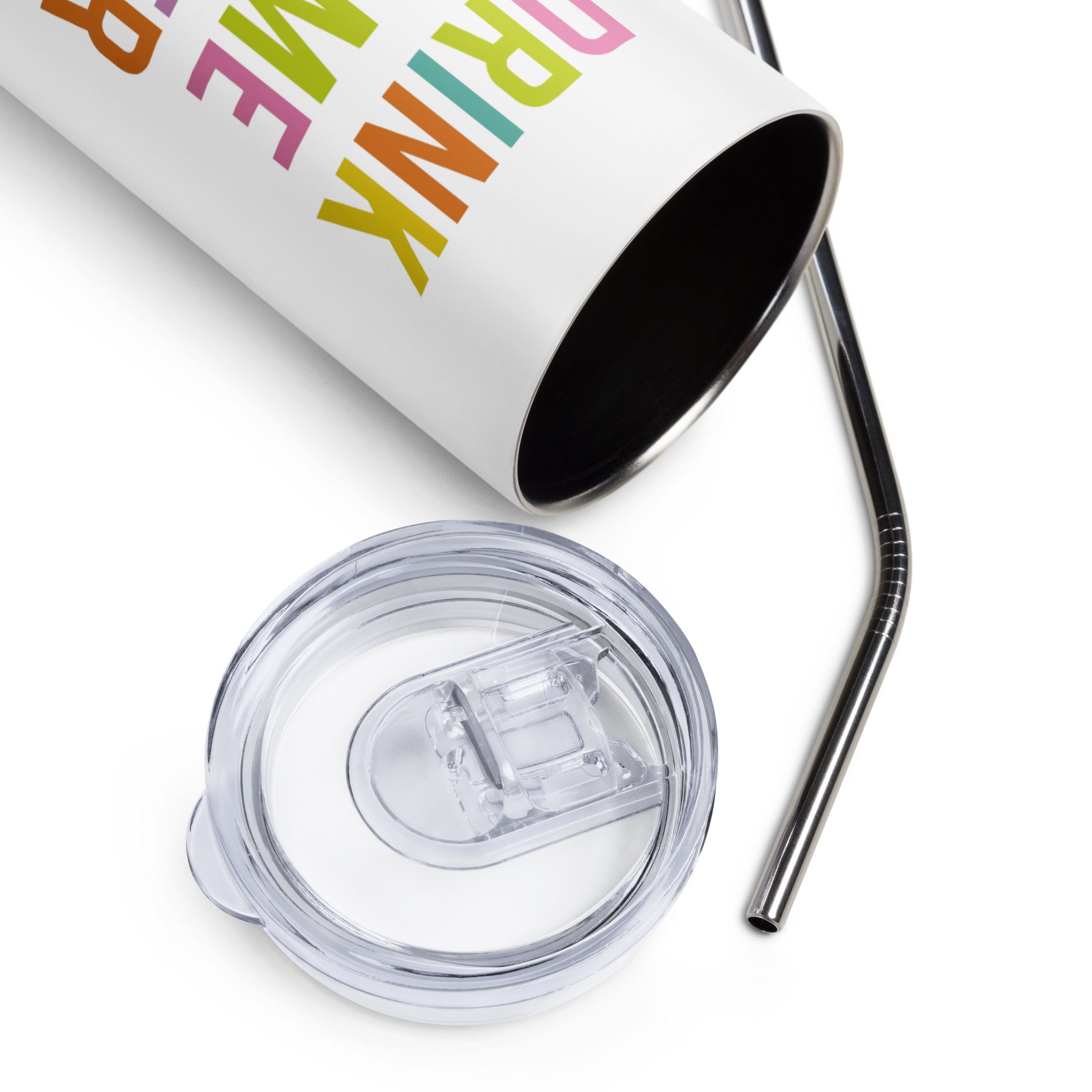 Dehydrated Bitch Stainless Steel Tumbler in White