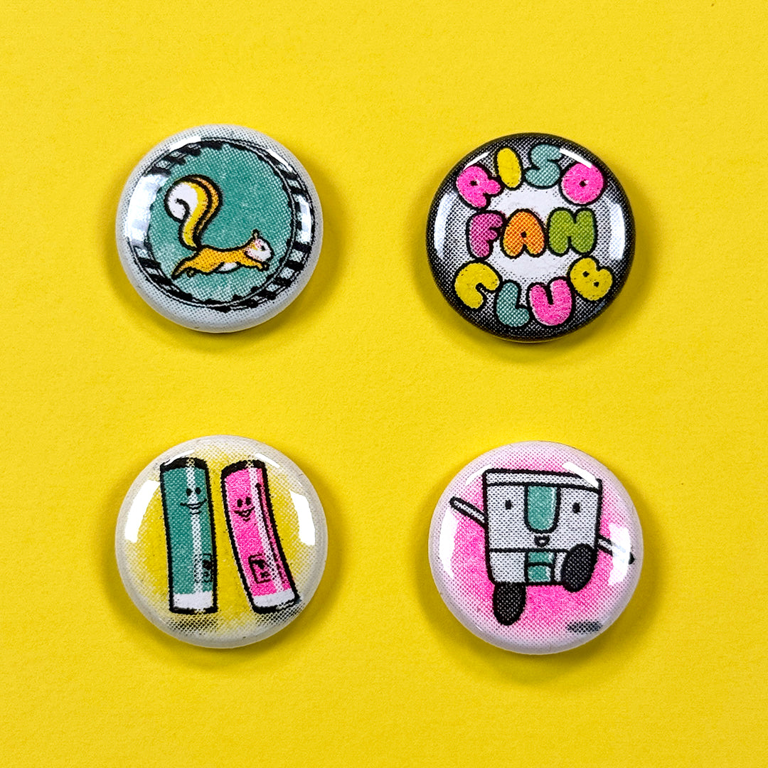 Riso Fan Club Button Set