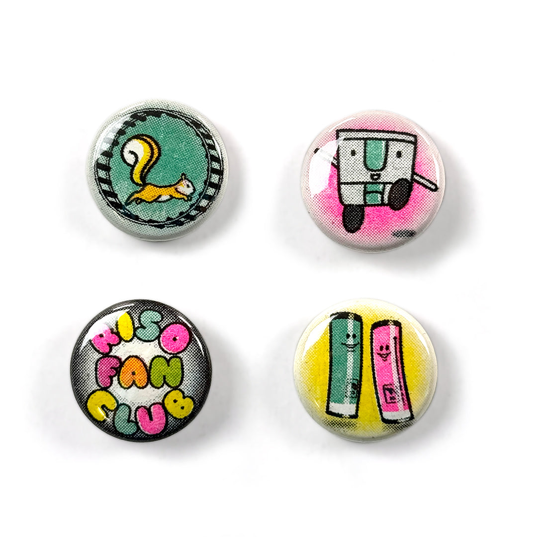 Riso Fan Club Button Set