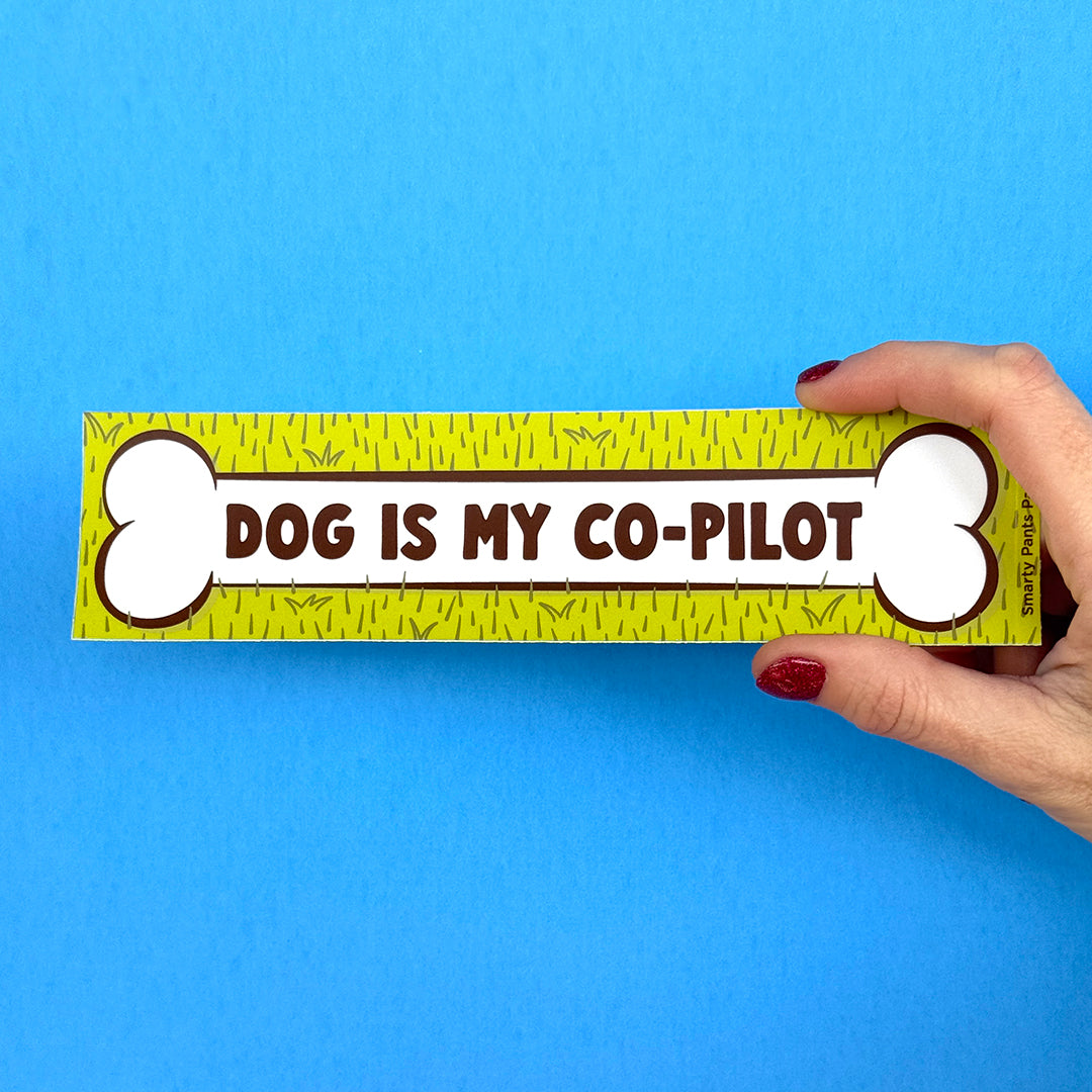 Dog is My Co-Pilot Bumper Sticker