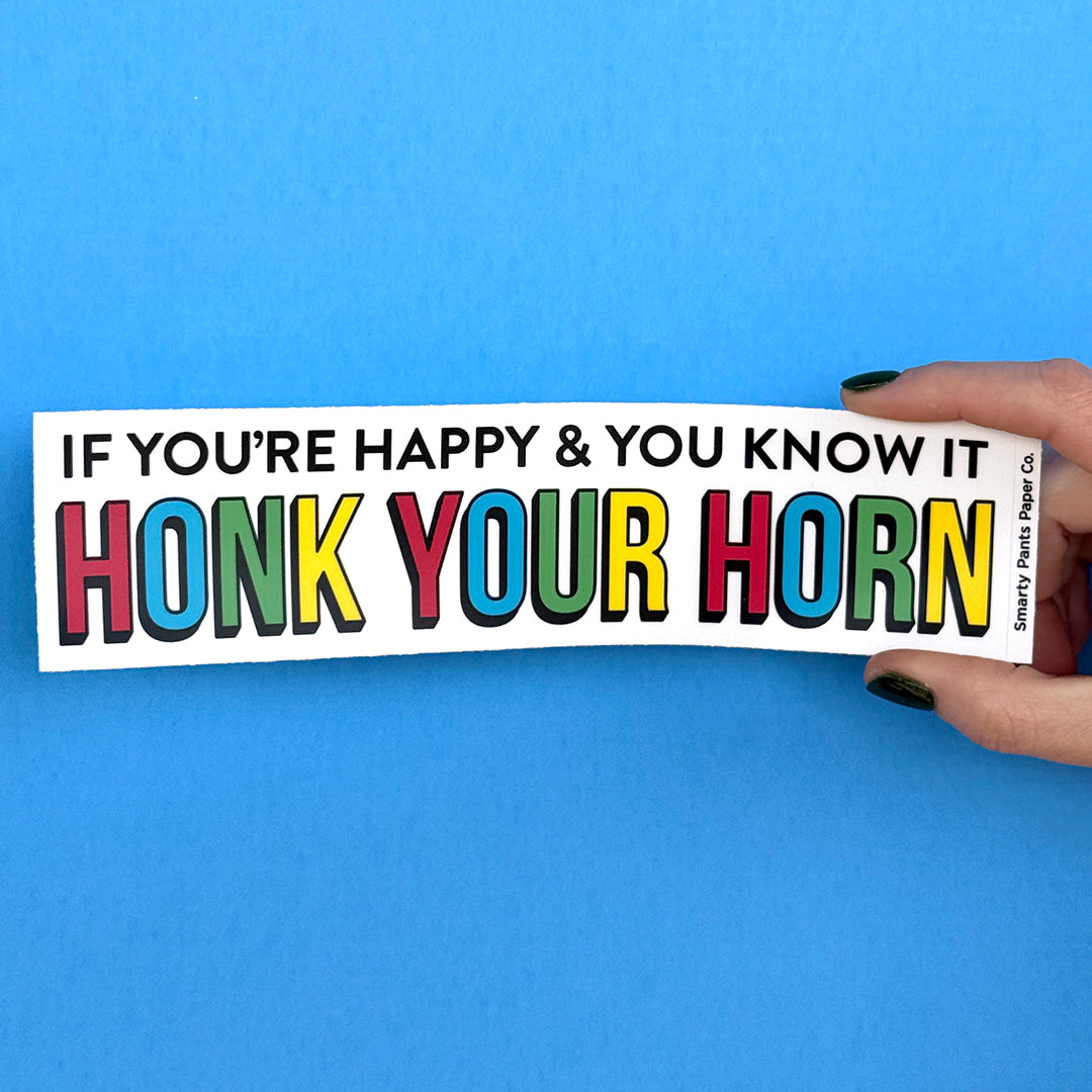 Happy Bumper Sticker