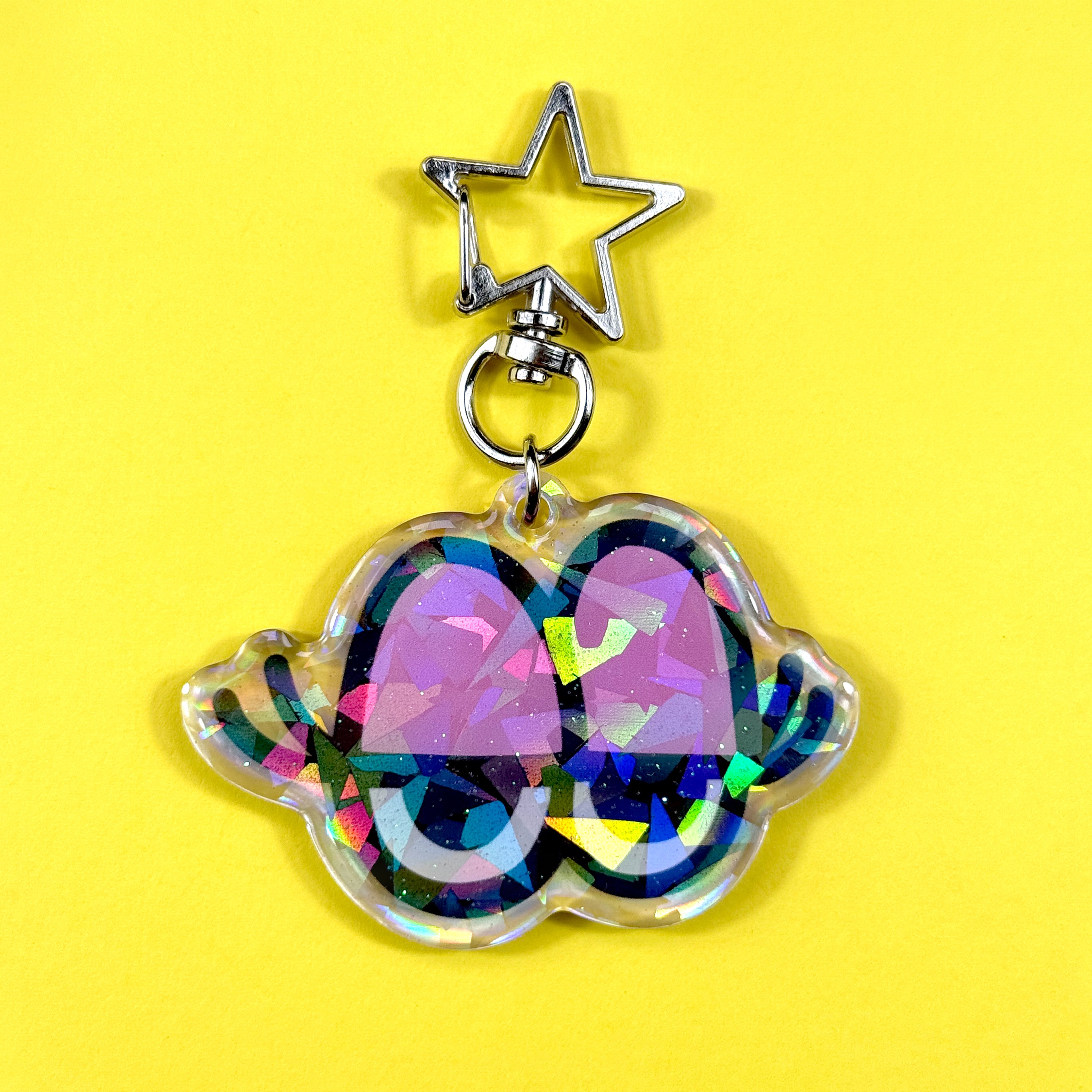 Cartoon Eyes Keychain