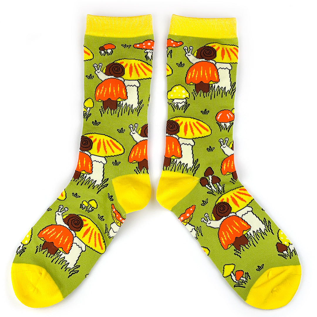 Mushroom and Snail socks