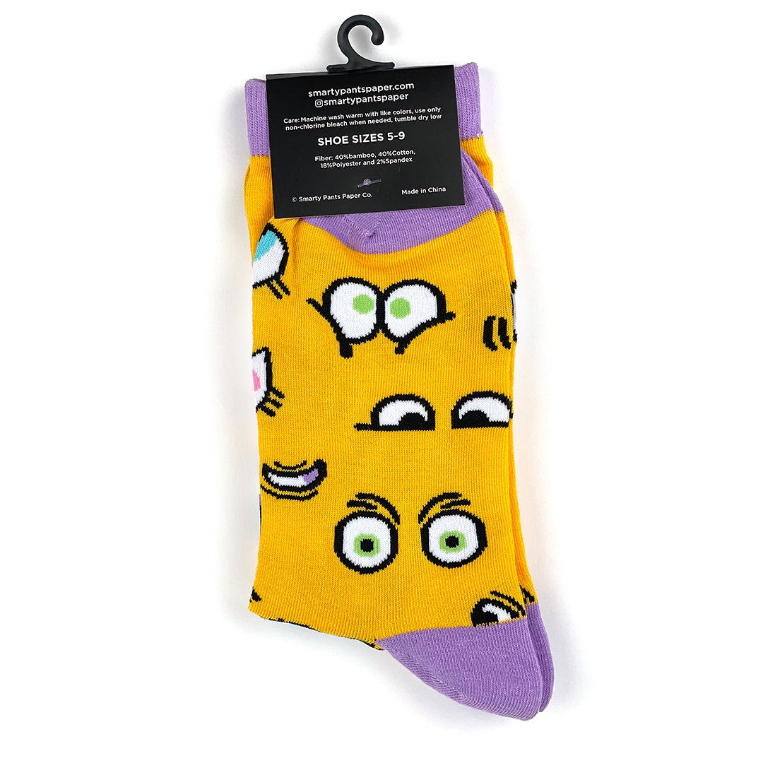 Cartoon eyes socks – Smarty Pants Paper Co.