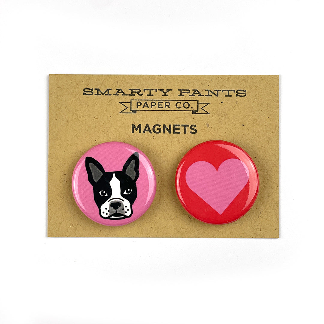 Boston Terrier Magnet Set
