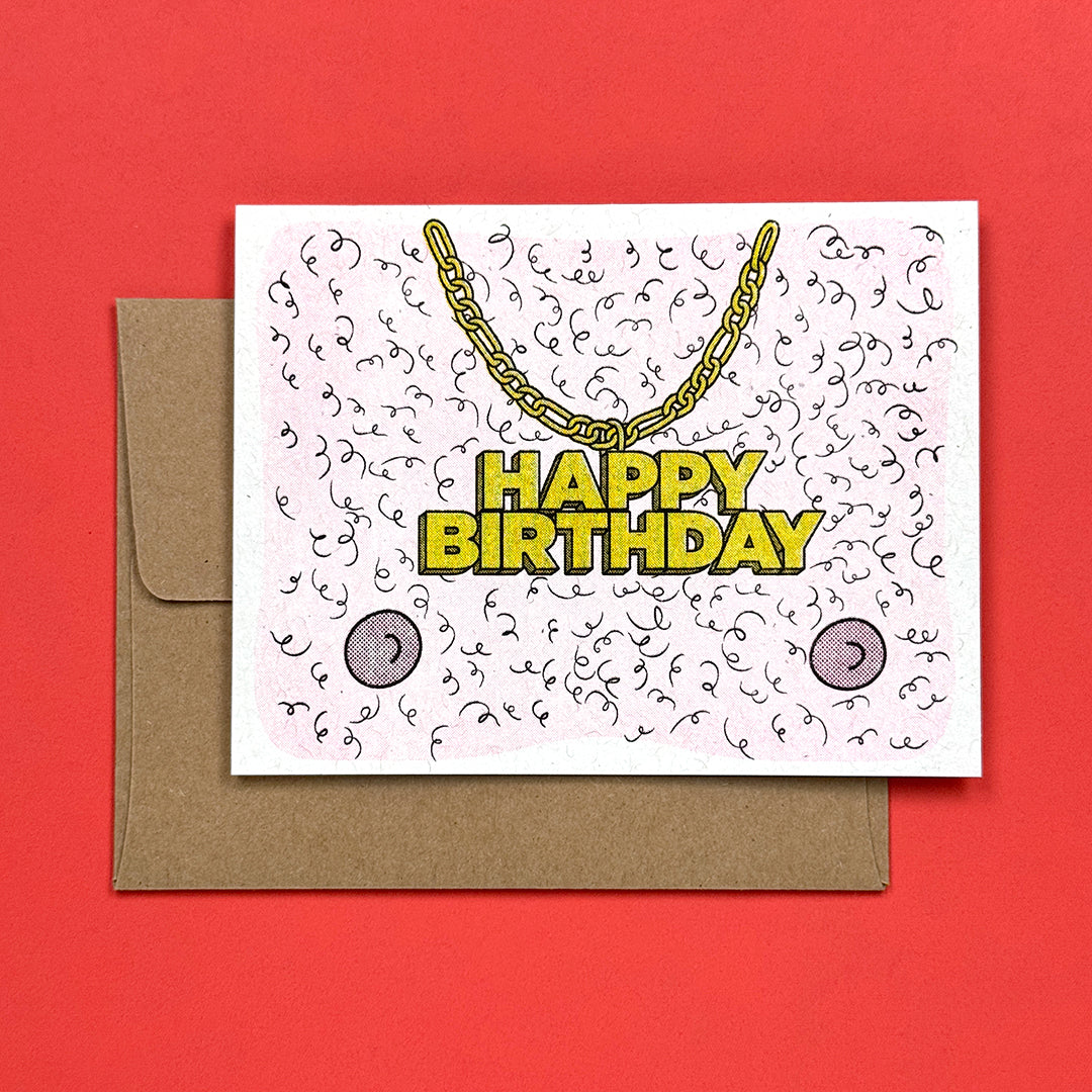 Hairy Birthday Card
